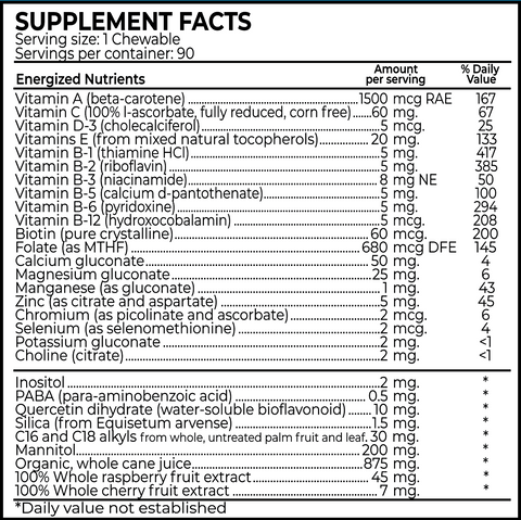 Dr. Stillman's Vitality + Chewables (90)
