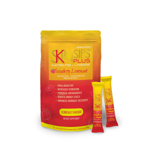 SkinSips PLUS Strawberry Lemonade 20ct